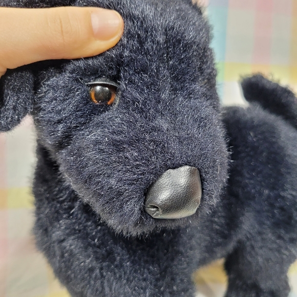Vintage Applause Black Labrador Dog Pup 1987 Avarti Plush Stuffed Animal Italy - Picture 3 of 9